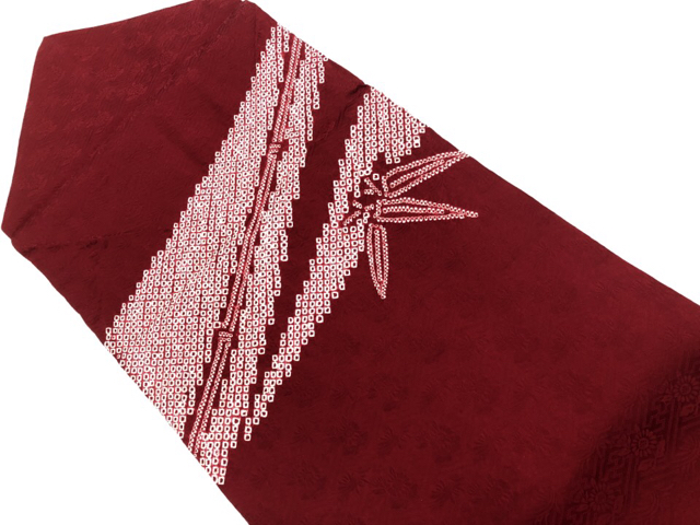 リサイクル　絞り竹模様名古屋帯